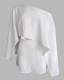 3 Pieces Off Shoulder Multi Ways Split Sleeve Casual Shorts Set (Without Belt)