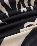 Vintage Baroque Long Sleeve Plunge V Neck Bodycon Dress Sexy Slim Fit Midi Dress