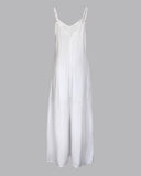 Plain Adjustable Strap Wide Leg Jumpsuit Casual Loose Fit Romper