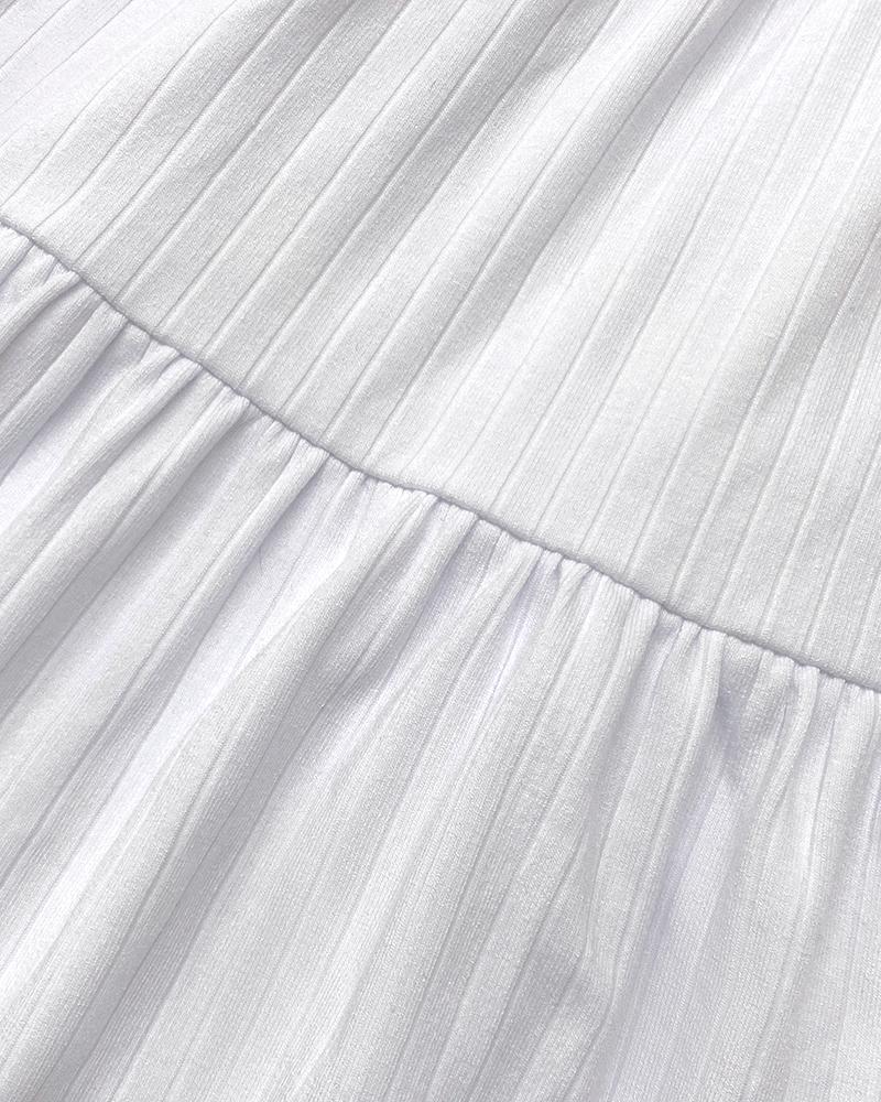 V Neck Sleeveless Lace Patchwork A Line Dress