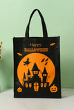 Black Pumpkin Bat Witch Printed Halloween Gift Bag
