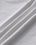 Built in Bra U neck Short Sleeve T shirt Rib knit Top