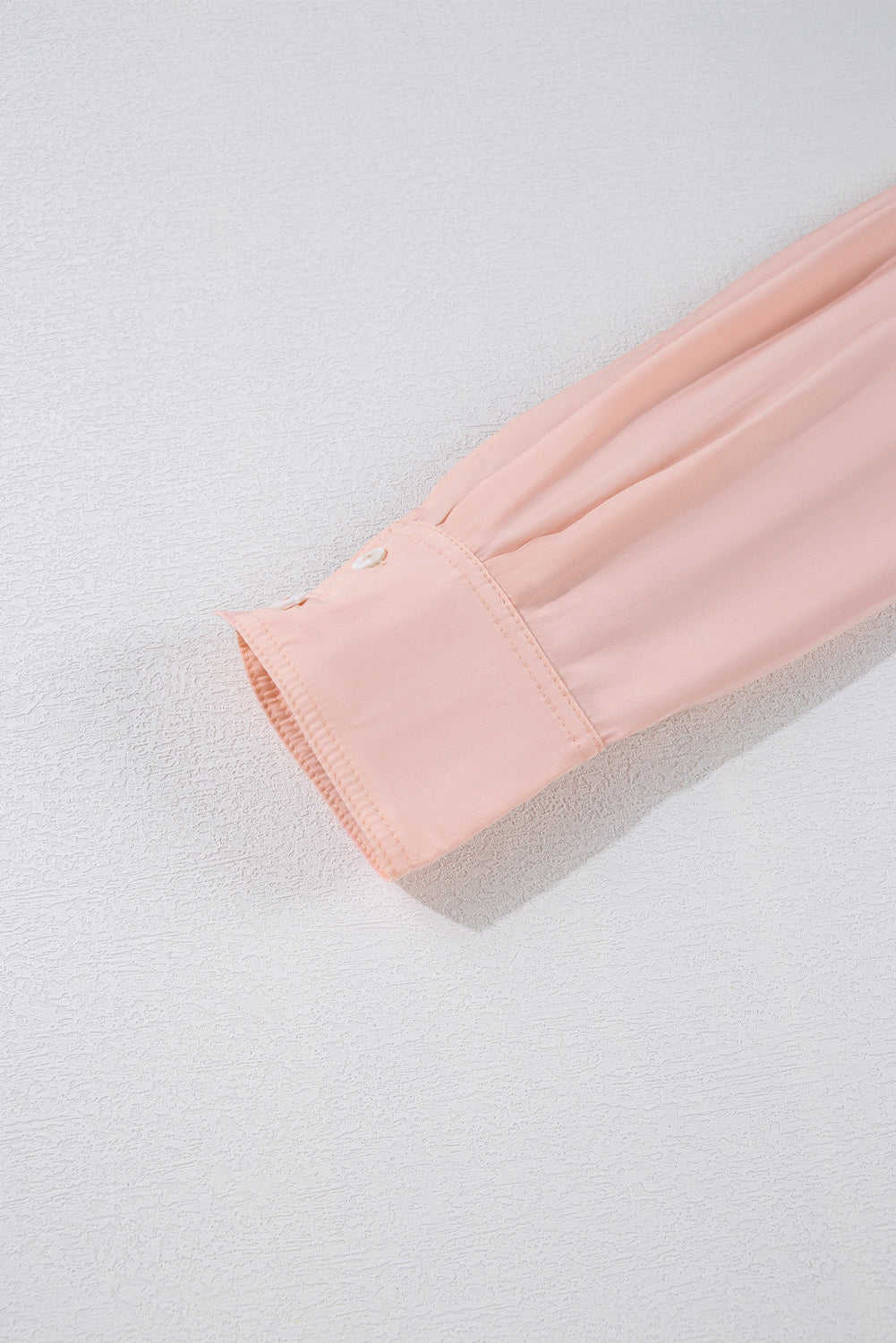 Delicacy Solid Color Flounce Hem Buttoned Turn Down Collar Dress