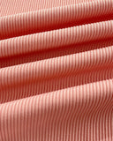 2 Pieces Outfit Flower Decor One Shoulder Crop Top and Casual Slim Fit Skirt Set