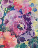 Floral Print Round Neck Long Sleeve T Shirt Casual Slim Fit Top