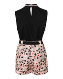 Print Round Neck Tank Top & Shorts Set