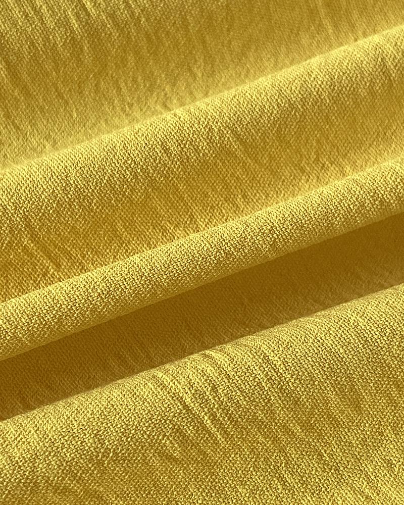 2 Pieces Outfit Plain Textured Cowl Neck Cold Shoulder Sleeveless Ruched Top and Casual Wide Leg Pants Set