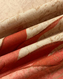 2 Pieces Outfit Plants Print Cold Shoulder Batwing Sleeve Top and Casual Wide Leg Pants Set