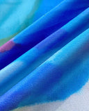 2 Pieces Outfit Anchor Print Round Neck Short Sleeve Casual Top and Striped Print Slim Fit Shorts Set