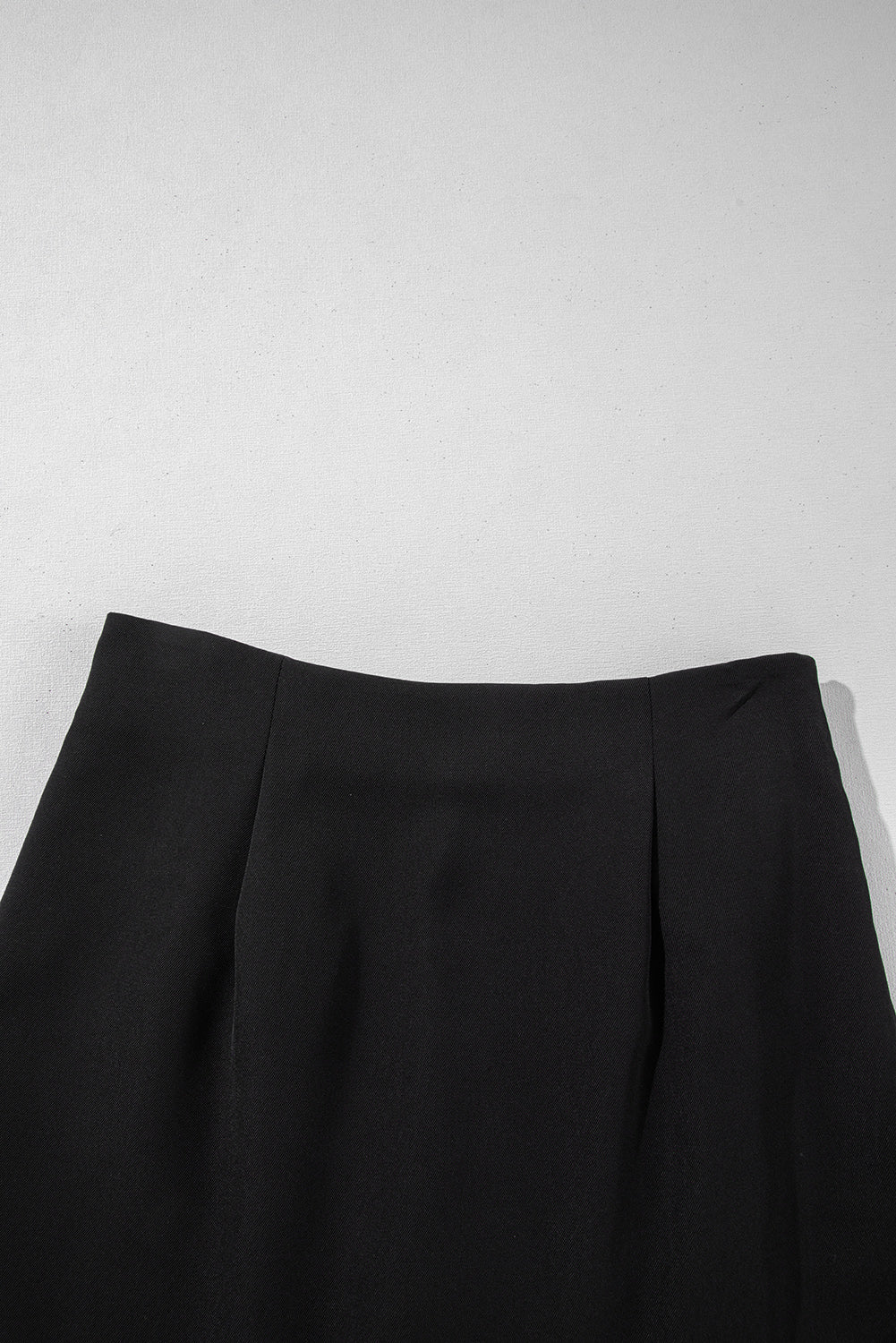 Black Rhinestone Bow Wrap High Waist Mini Skirt