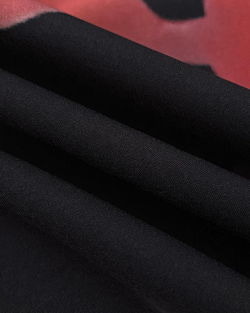 2 Pieces Outfit Floral Print Off Shoulder Bell Sleeve Ruffles Top and Casual Elastic Back Waist Wide Leg Pants Set