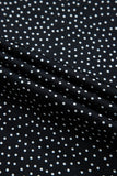 Black Plus Size Leopard Print Notch V Neck Blouse