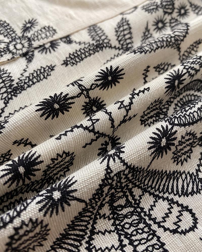 Turn down Collar Short Sleeve Dress Casual Button Dress with Pocket