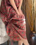 Vintage Tribal Print Halter Tied Detail Jumpsuit Casual Drawstring Loose Romper