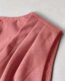 2 Pieces Summer Outfits V Neck Sleeveless Ruched Tank and Casual Pocket Design Shorts Set