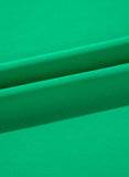 Bright Green Ruched Front Puff Sleeve Plus Size Long Dress