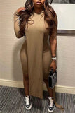Fashion Sexy Solid Hollowed Out Hooded Collar Long Sleeve Two Pieces