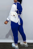 Fashion Casual Patchwork Letter Long Sleeve Two Pieces