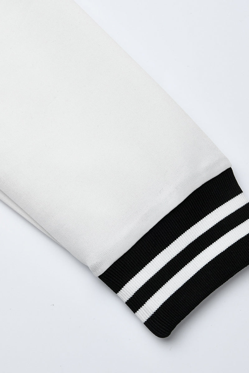 Fashion Casual Patchwork Letter Long Sleeve Two Pieces