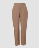 High Waist Cropped Work Pants