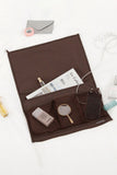 Coffee Canvas Bedside Storage Hanging Bag