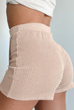 Jet Stream Corded Elastic High Waist Wrap Skort