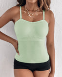 Spaghetti Strap Slim Fit Tank Top Sexy Workout Camisole Tops