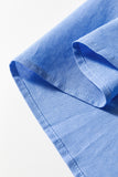 Blue Boyfriend Chest Pocket Tunic Shirt