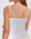 Spaghetti Strap Slim Fit Tank Top Sexy Workout Camisole Tops