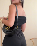 Solid One Shoulder with Heart Shape Decor Slim fit Bodysuit