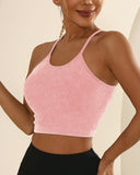 U Neck Racer Back Crop Active Top