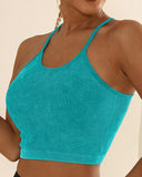 U Neck Racer Back Crop Active Top