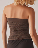 Jacquard Bandeau High Strechy Shapewear Bandeau Sexy Breathable Sleeveless Top