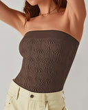 Jacquard Bandeau High Strechy Shapewear Bandeau Sexy Breathable Sleeveless Top