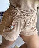 2 Pieces Outfit V Neck Sleeveless Tank and Casual Strechy Waist Pocket Design Cut Off Shorts Set