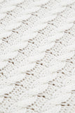 Khaki Mix Textured Knit Colorblock Patchwork Sweater