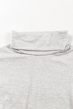 Gray Cowl Neck Shift Tunic Top
