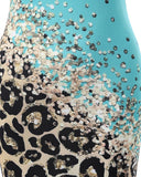 Leopard Print Sleeveless Bodycon Dress