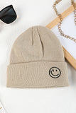 White Smiley Face Eaveless Beanie Hats