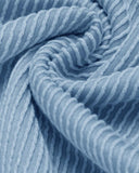 Ribbed Round Neck Sleeveless Romper Casual Wide Leg Short Jumpsuit with Pockets