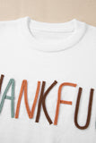 White Thankful Ivory Embroidered Sweater