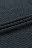 Dark Grey Ribbed Corduroy Oversized Sweatshirt