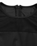 Sheer Mesh Sleeveless Skinny Jumpsuit