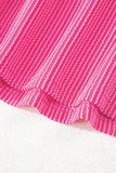 Multicolour Corded Colorblock Crewneck Tee