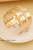 Gold Minimalist Multi Layered Opening Alloy Bangle