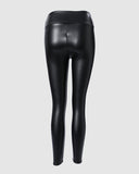 Thermal Warm Fleece Lined High Waist PU Leather Leggings