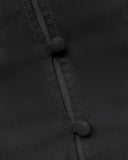 V Neck Shoulder Asymmetrical Ruffles Blouse Casual Button Front Long Sleeve Top