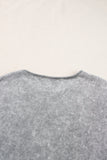 Philippine Gray Mineral Wash Exposed Seam Drop Shoulder Oversized Tee