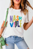 White Lightening NASHVILLE Graphic Crewneck T Shirt