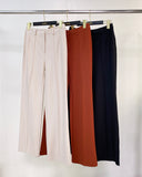 High Waist Straight Leg Work Pants Business Casual Trousers